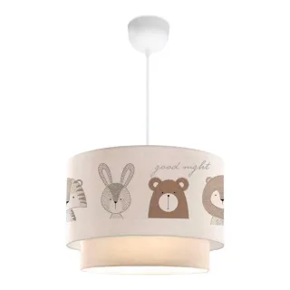 lux.pro Hängeleuchte, Weiß, Textil, 30x70x30 cm, Lampen & Leuchten, Innenbeleuchtung, Kinderzimmerlampen