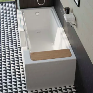 VitrA Conforma Badewanne 57930001000 170 x 75 cm, rechteckig mit Einstieg rechts, weiß