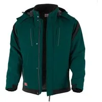 Qualitex Workwear Arbeitsjacke wetterfeste Winterjacke - wasserabweisende Outdoorjacke mit Kapuze