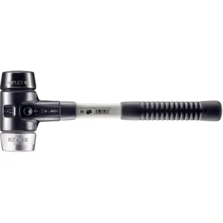 HALDER SIMPLEX - Schonhammer mit verstärktem Tempergussgehäuse und Fiberglasstiel, Gummikomposition - 3729.060