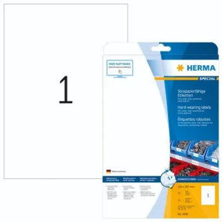 Herma strap.-fäh. Etik. 210x297 25 Blatt DIN A4 25 Stück 4698