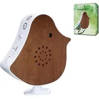 Northpoint LED Dekolicht Naturgeräusche Box Vogel Sound Box Echtholz