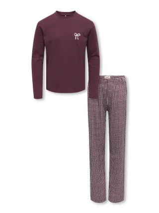 KIDS ONLY - KOGRILA LS NIGHTWEAR TOP/PANT SET JRS Fig - Gr. - 128