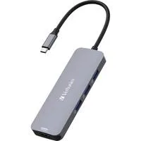 USB-C Pro Multiport-Hub CMH-08, 8 Port, Dockingstation grau, 2x HDMI, 3x USB-A, USB-C PD, SD, microSD