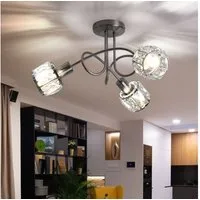 GLOBO LIGHTING Deckenleuchte, Leuchtmittel nicht inklusive, Spotrondell Chrom Deckenstrahler 3 Flammig Deckenleuchte