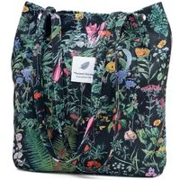 Zaewry Schultertasche Handtasche,Cord Tote, Canvas-Schultertaschen für Damen, Blümchentasche, Crossbody Mode Retro große Tasche, mit Innenfach für Arbeit,Reisen
