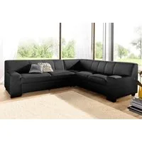 DOMO collection Ecksofa Norma, moderne Armlehnen, zeitlos und elegant, Breite 247cm, L-Form, wahlweise mit Bettfunktion