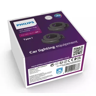 Original Philips Adapter Ringe Typ I für Ultinon Pro6000 H7 LED 11972X2 LED mit Straßenzulassung 12V +230% Birne Lampe