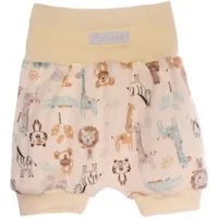La Bortini Shorts Baby Shorts kurze Sommer Hose in Creme neutral aus Baumwolle, 44 46 50 56 62 68 74