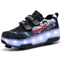 HUSK'SWARE Rollschuhe, (Vielseitige Anpassungsmöglichkeiten, strapazierfähig und langlebig, Komfortabel und atmungsaktiv, Coole LED-Beleuchtung), Rutschfeste und strapazierfähige Sohle