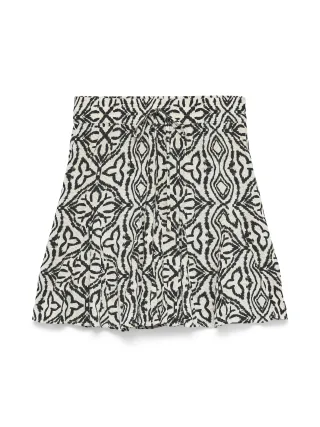 VERO MODA - VMMENNY HW TIE SHORT SKIRT WVN GA Birch - Gr. - M