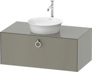 Duravit White Tulip Konsolenwaschtischunterbau wandhängend Stein Grau Seidenmatt 1000x550x408 mm - W WT498109292
