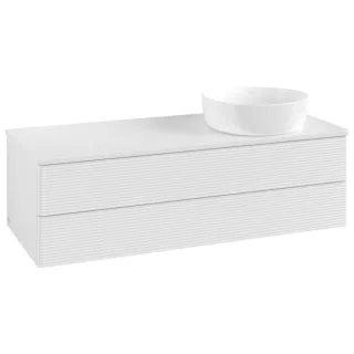 Villeroy & Boch Antao Waschtischunterschrank 1200x360x500mm L23110GF mit Beleuchtung mit Struktur FK/AP: GF/0