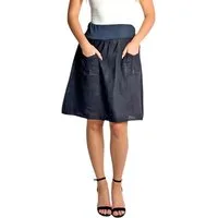 Mississhop A-Linien-Rock Leinen Rock Sommerrock locker Freizeit 100% Leinen M.358