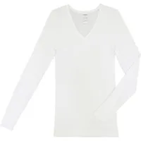 HERMKO Unterziehshirt 13680 Damen langarm Unterhemd mit V-Ausschnitt longsleeve
