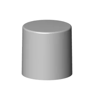 Dornbracht Griff Ersatzteile 092098001 D. 25 x 25 mm Messing gebürstet (23kt Gold) 092098001-28