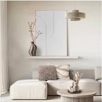Reinders! Wandbild Saturn, Wohnzimmer - Weiß - MDF - Abstrakt - 70x100 cm
