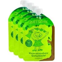 divata Trinkflasche Wiederverwendbare Quetschies, 170ml Quetschbeutel zum selbst Befüllen, Befülle Quetschies mit eigenem Gemüsebrei oder frischem Joghurt!