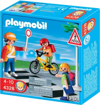 Playmobil 4328 - Schulweghelferin mit Kindern