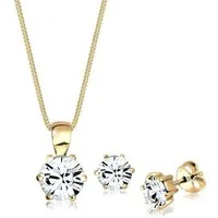 Elli Schmuckset mit Kristallen von Swarovski® 925 Sterling Silber
