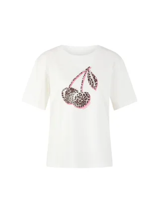 Marc Cain Sports - T-Shirt Rethink Together off-white - Gr. - 38
