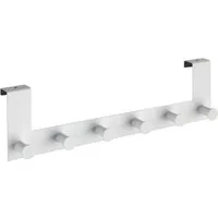 WENKO Hakenleiste Celano, 6 Haken, für Türfalzstärken bis 2 cm, BxTxH: 39x7,5x11 cm