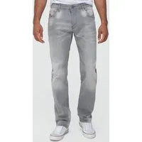 Lorenzo Loren Straight-Jeans Herren Jeans Hose Stonewashed LL-4019