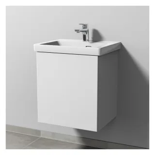 Sanipa 3way Waschtischunterbau zu Villeroy & Boch Subway 3.0 Waschtisch mit 1 Tür, Weiß-Soft SM84443