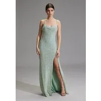 Hey Kyla Abendkleid - Slipdress mit transparenter Rückenpartie Figurbetonte Passform