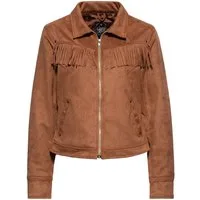 QueenKerosin Collegejacke (1-St) mit Fransen