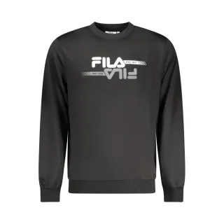 Fila Schwarzes Polyester Herren Sweatshirt