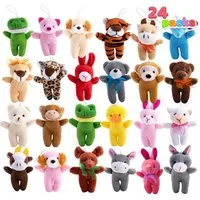 JOYIN Plüschanhänger JOYIN 24er Set Mini-Plüschtiere (je 7,5 cm), ideal als Partygeschenke (24-St)