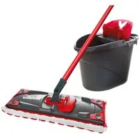 Vileda Bodenwischer-Set Ultramax 2in1, (Set, 3-St), (3-teiliger Stiel, Mikrofaser-Bezug, Ultramax Eimer)