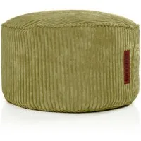 Green Bean Pouf Sitzsack-Hocker Pouf Cord 45x25cm (Indoor Sitzhocker Sitzkissen Fußhocker Relax-Sessel, Made in Germany), die ideale Ergänzung zum Sitzsack