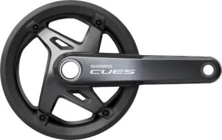 Shimano FC-U8000 Cues Kurbelgarnitur 9/10/11-fach mit Kettenschutzring, 40 Zähne schwarz 175 mm