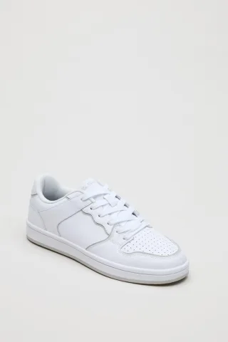 Ben Sherman Club Leder Herren Weiße Sneakers