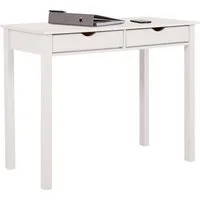 Home affaire Schreibtisch Gava, massives Kiefernholz, für das home office, Breite 100/120/140 cm