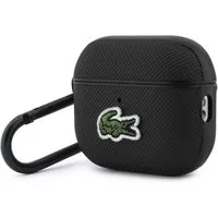 Lacoste Kopfhörer-Schutzhülle Case AirPods Pro 3 schwarz Logo Krokodil grün mit Karabiner