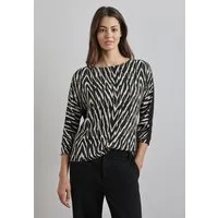 STREET ONE Print-Shirt mit U-Boot-Ausschnitt
