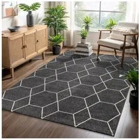Sanat Teppich Trellis, rechteckig, Höhe: 10 mm, Kurzflor, skandi, boho, auch als Läufer und in rund