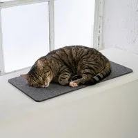 LucyBalu Katzenliege Katzen Fensterbrettauflage aus Wollfilz, Katzen Liegematte Fensterbank