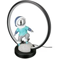 GILDE LED Tischleuchte Astronaut Apollo 52718 Kunstharz 33 cm USB Designleuchte, LED fest integriert