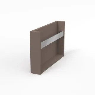 Sanipa Konsole vertikal mit HH 2morrow (WT811) 340x85x520 Taupe-Matt, WT8111T WT8111T