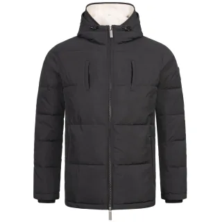 Alessandro Salvarini Herren Winter Steppjacke AS-457 – 2in1 Mit Herausnehmbarem Teddyfleece & Doppelkappe