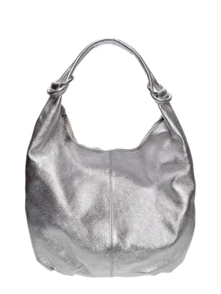 Anna Luchini Silber Rindsledertasche