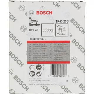Bosch Schmalrückenklammer, 5,8 mm, 1,2 mm, verzinkt, 5000er-Pack - 2608200702