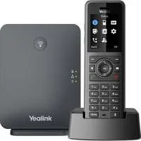 W77P, VoIP-Telefon schwarz, Basisstation mit Mobilteil