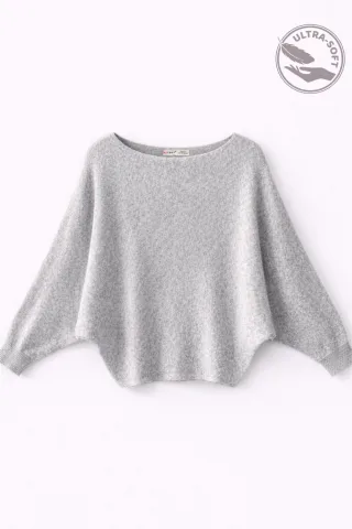 Oversized Bootneck Rippstrickpullover
