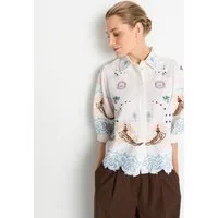 RICHROYAL Klassische Bluse Regular fit mit Stickereien