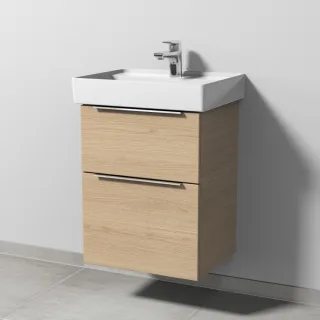 Sanipa 3way Waschtischunterbau zu Villeroy & Boch Collaro Waschtisch mit 2 Auszügen, Eiche-Nordic UM83248